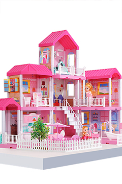 Большой дом для кукол «МЕЧТА» вилла 3 этажа