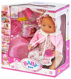 Кукла Baby Doll Love платье и розовая пелеринка